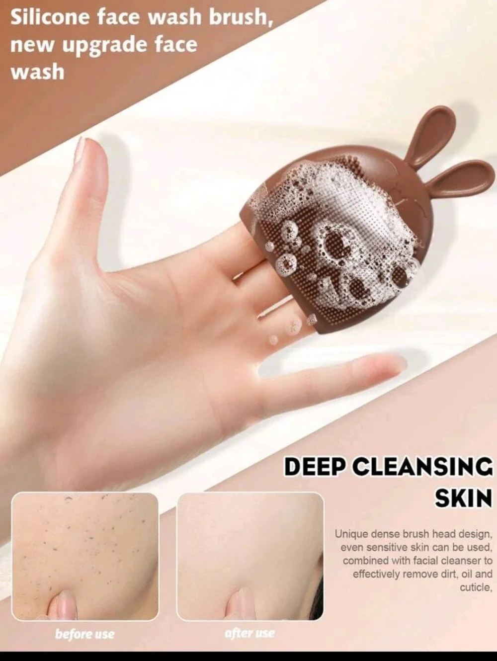 Rose Gold Makeup Brush and Sponge Set with Carrying Bag 56 Pcs